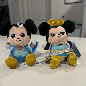 Disney Mickey and Minnie Plush Toy Set - Wishables 50th Anniversary